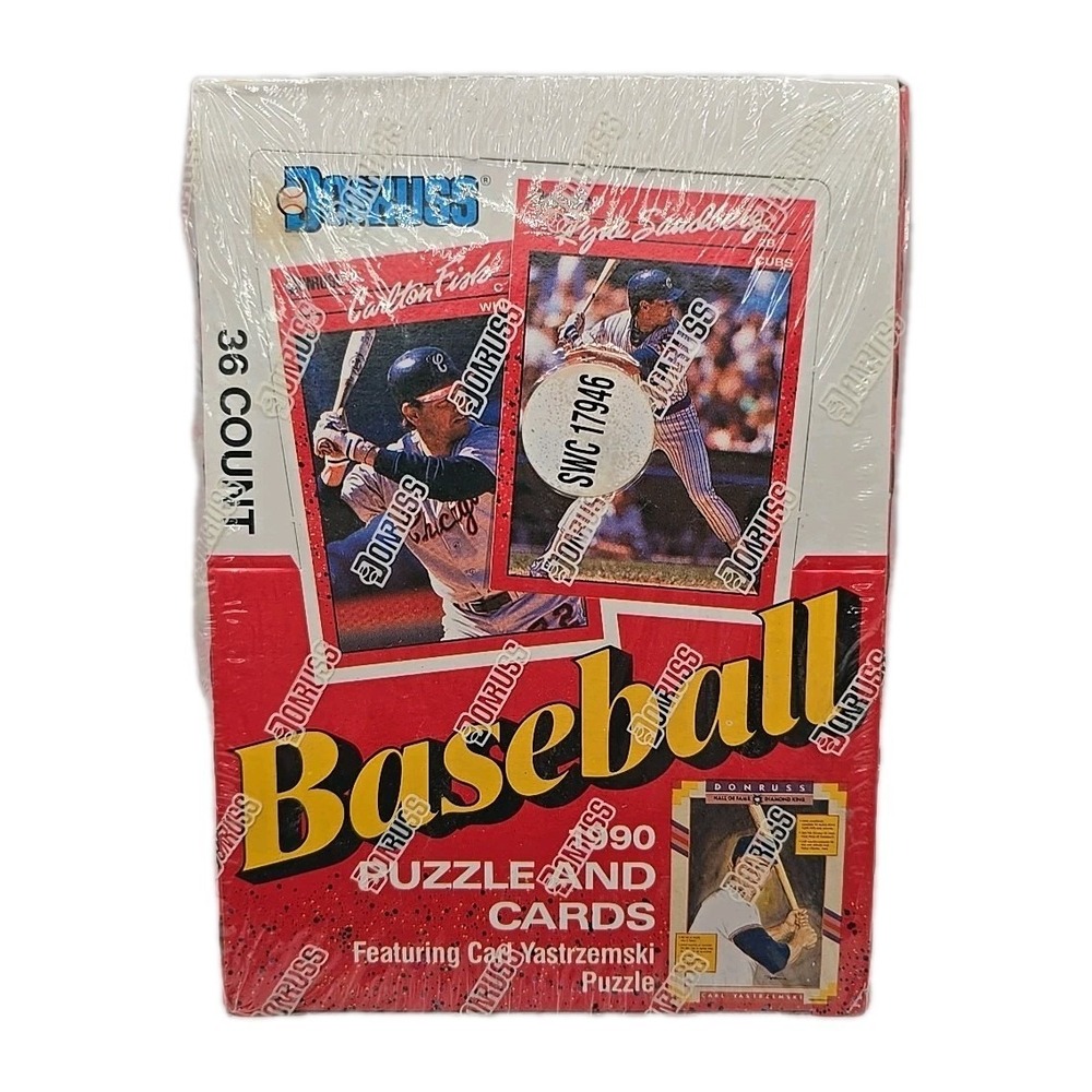 1990 Donruss Factory Sealed Baseball Card Box 36‎ Packs U56